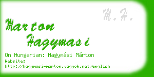 marton hagymasi business card